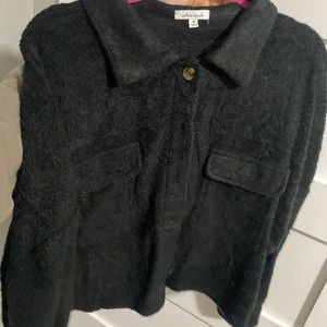 Super cute black crop jacket from a local boutique. Never worn.